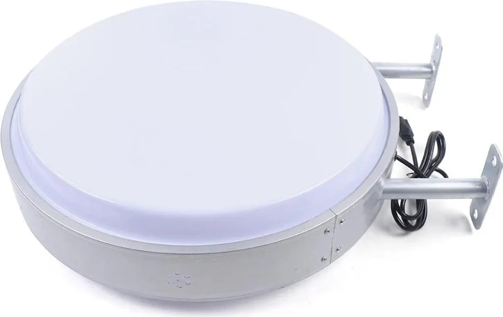 Caisson lumineux LED jaune double face acrylique haute luminosité 12V