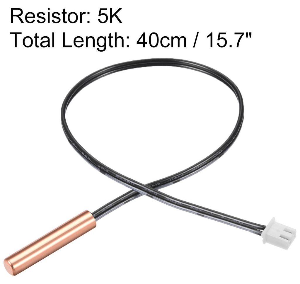 5Stk. 5K NTC Thermistor Sonde 15,7 Zoll Kupfer Empfindlicher Temperatursensor