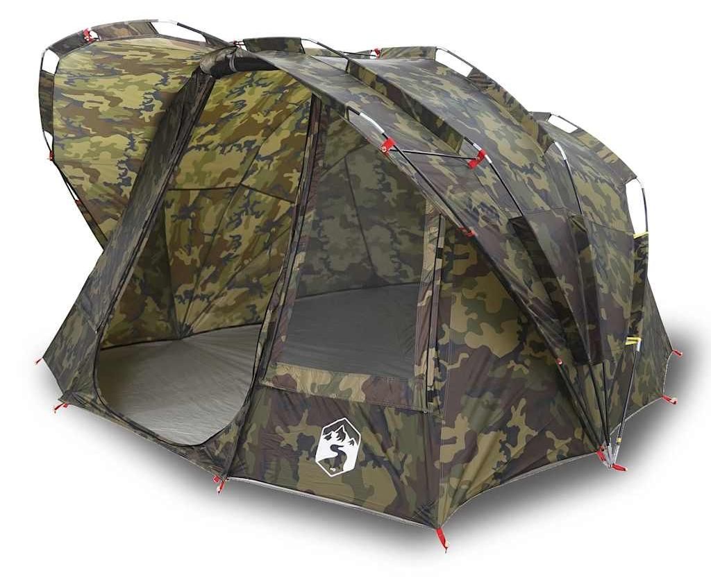 vidaXL Tente de pêche 5 personnes motif camouflage étanche Image du produit 