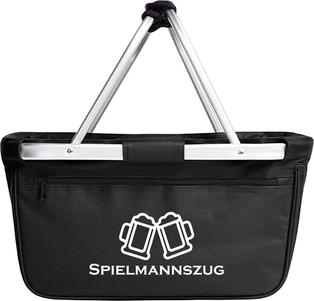 Huuraa Einkaufskorb Spielmannszug Schützenfest 20 Liter Black faltbarer Tragekorb Geschenkidee