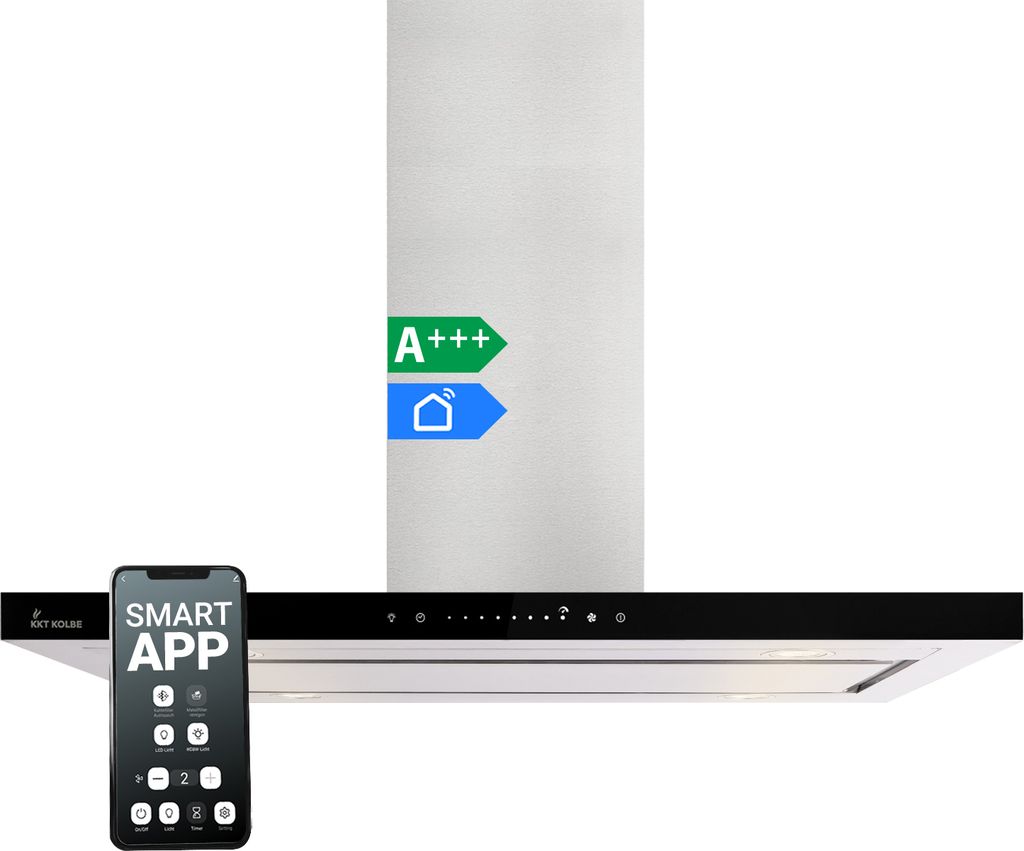 KKT KOLBE Dunstabzugshaube 90 cm Inselhaube Abluft Umluft Produktbild 