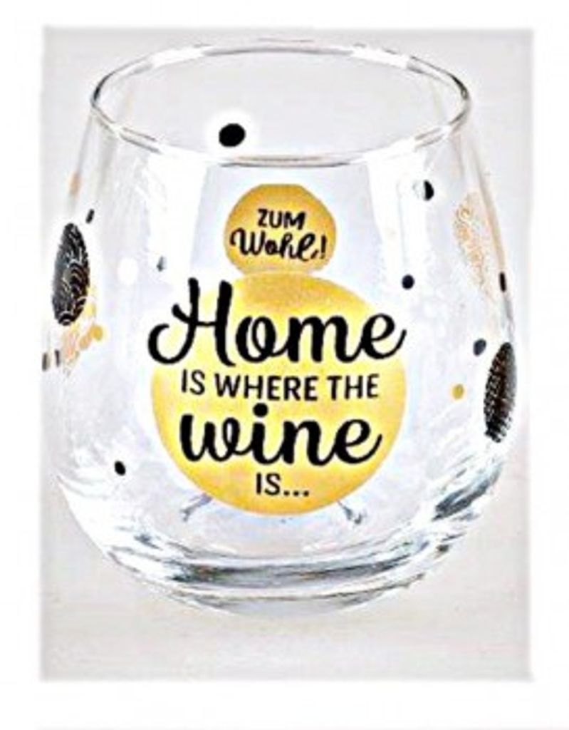 Whiskyglas, Wasserglas oder auch Weinglas mit Spruch Home Produktbild 