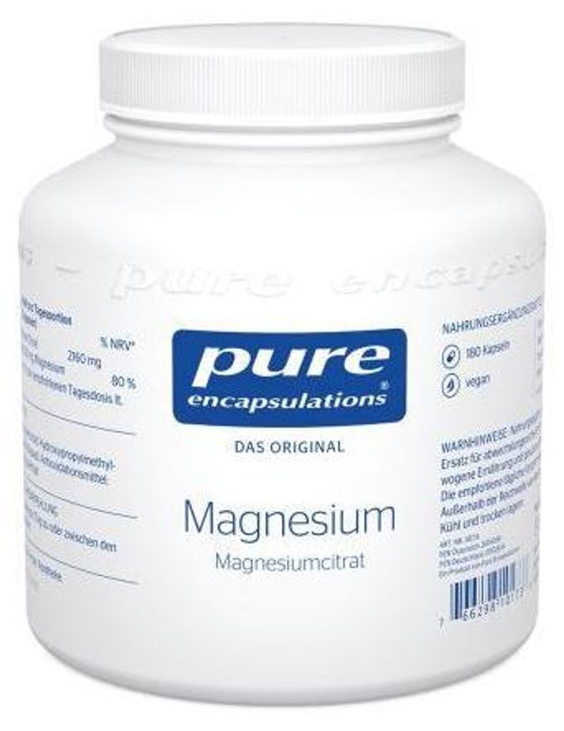 Pure Encapsulations Magnesium Magn.Citrat Kapseln 180 St