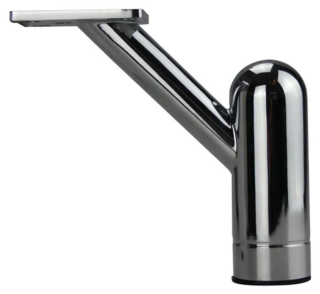 Möbelfuss Stützfuss Tischbein Sofafuss aus Metall in Chrom glänzend