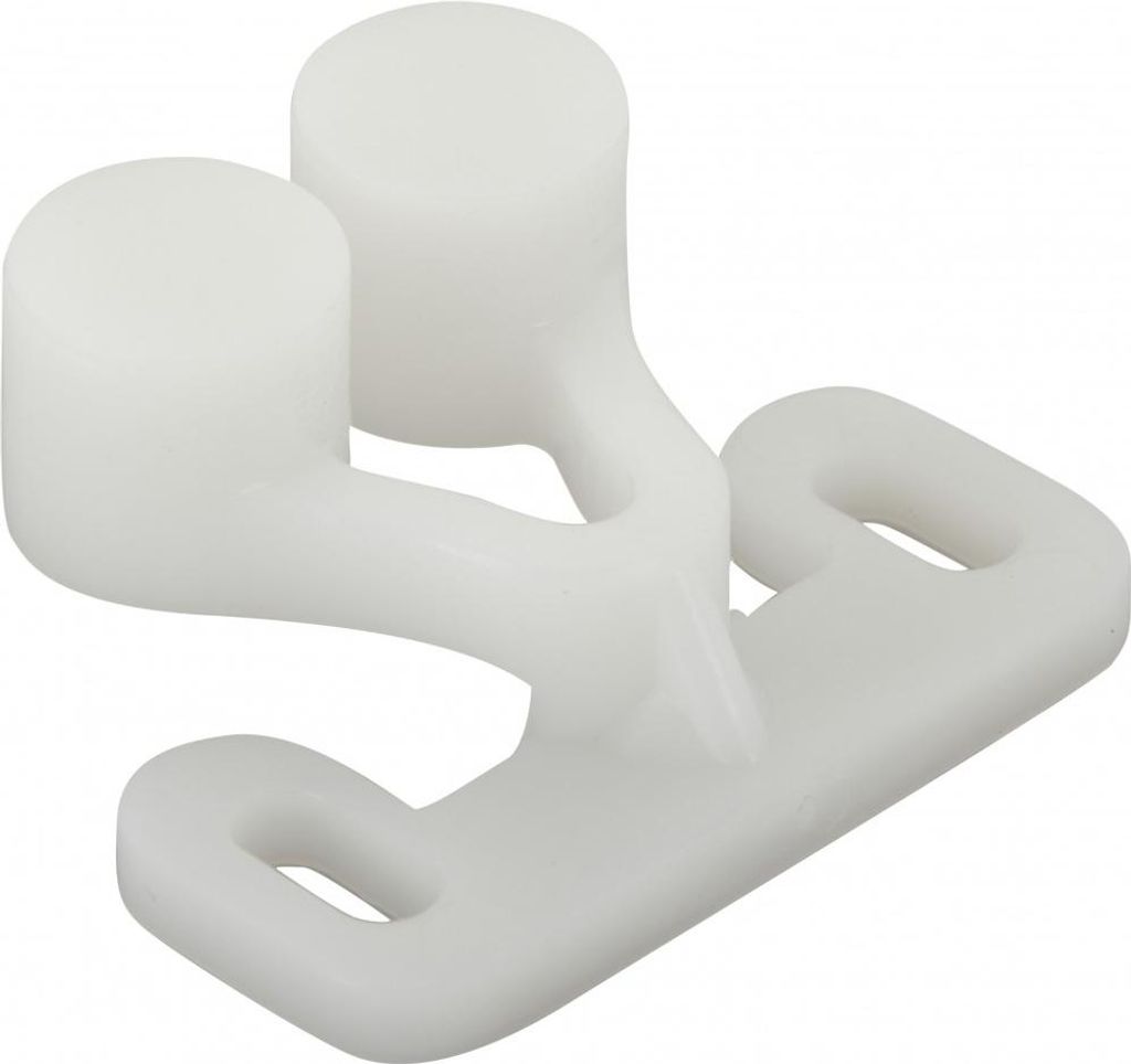 2er Set HETTICH Kunststoff-Druckriegel, L.25 x B.31 mm