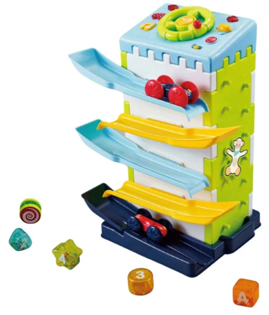 Toboggan à blocs modulable avec trieur de voitures multi-activités - 2