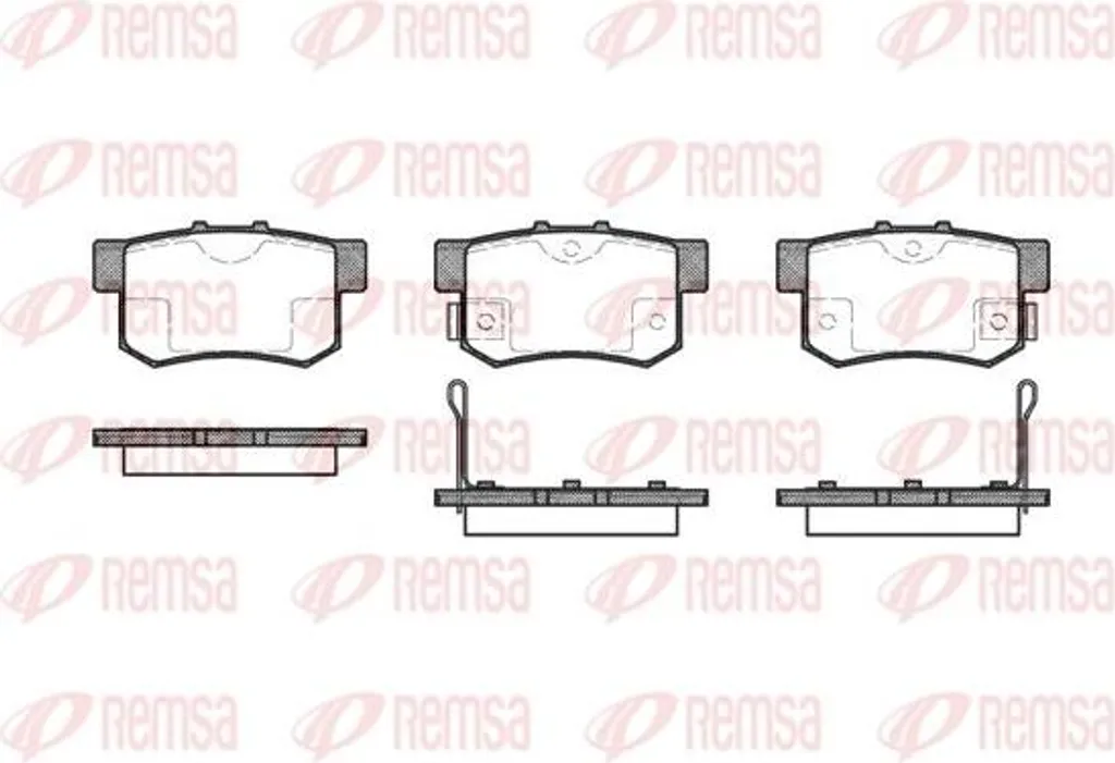 Plaquettes de frein REMSA 0325.02 OE 43022SG0G01 pour Honda Civic Accord