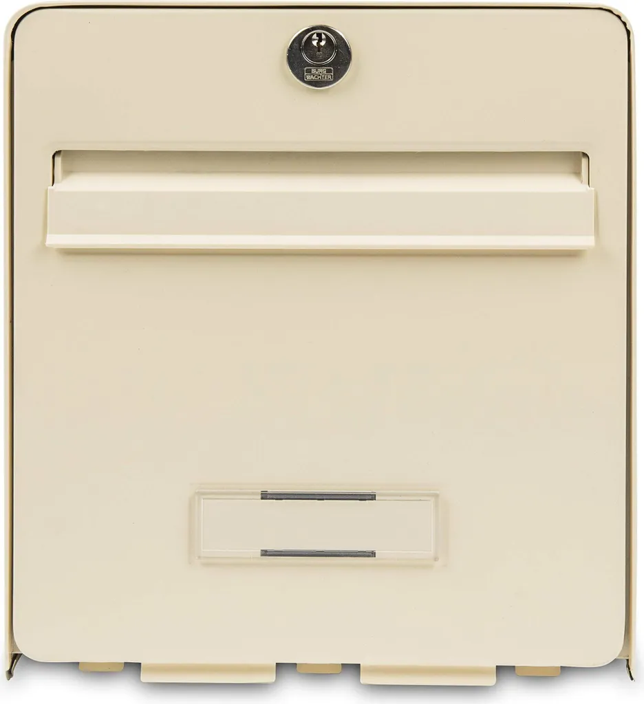 Boîte aux lettres Favour beige à 1 porte en acier galvanisé résistant