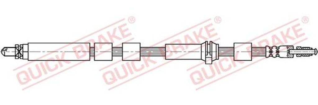 QUICK BRAKE 42.922 Bremsschlauch OE 1303844 kompatibel mit KA