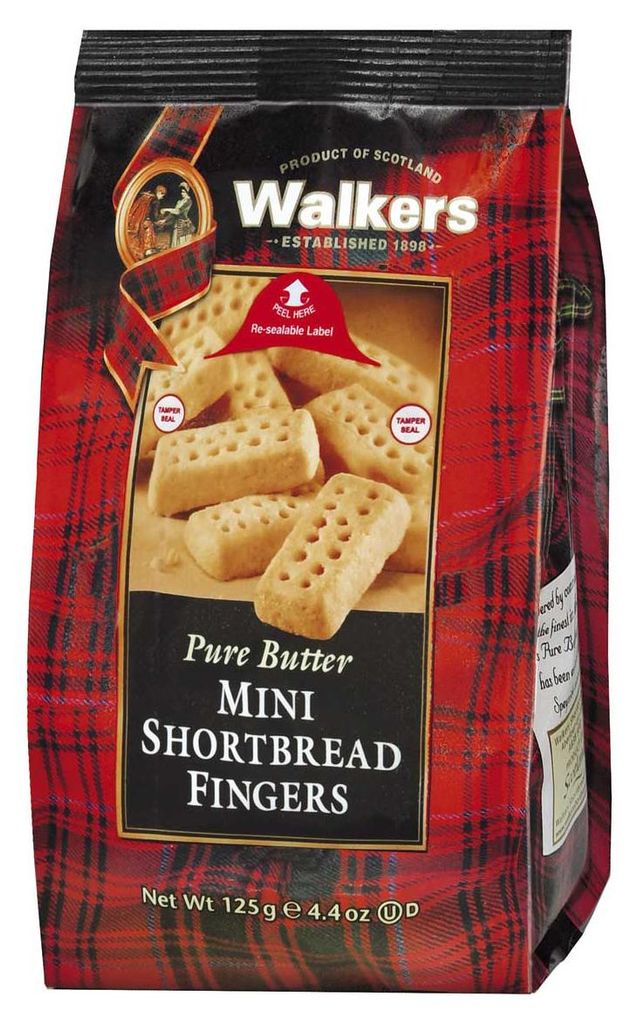 Walkers Pure Butter Mini Shortbread Fingers chlebíčky 125g Obrázek produktu 