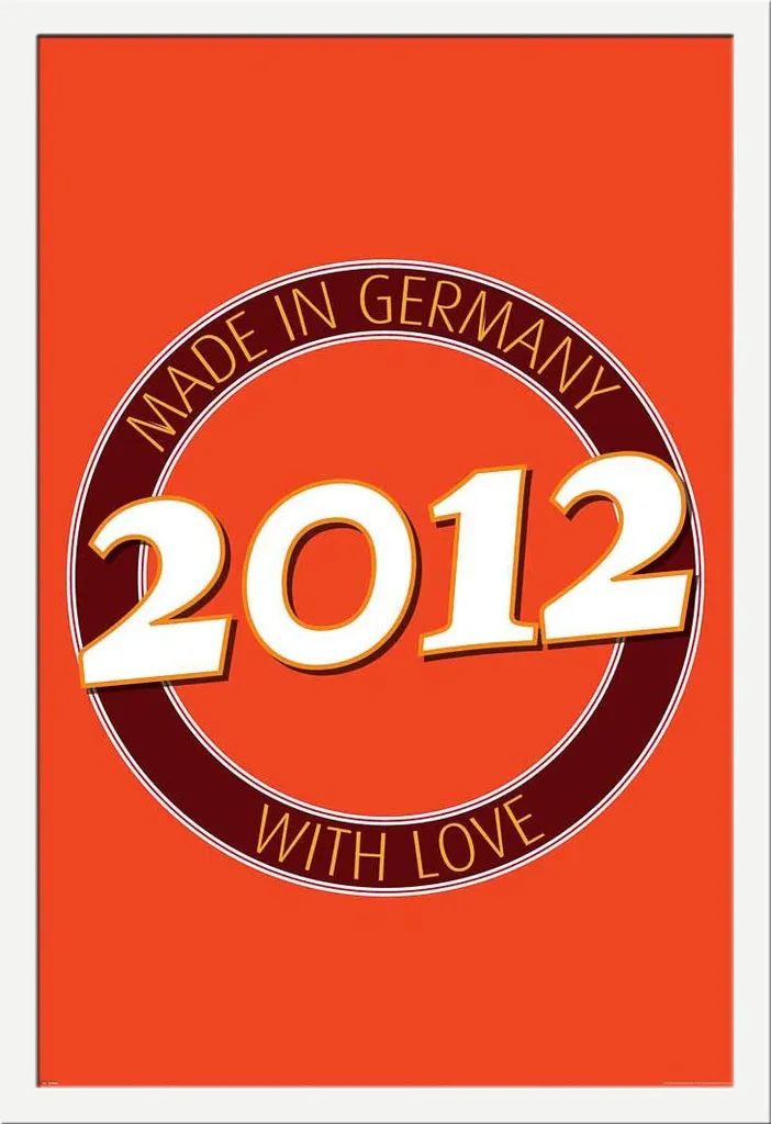 Set Regalo Poster 2012 Germania + Cornice Shinsuke Bianca MDF