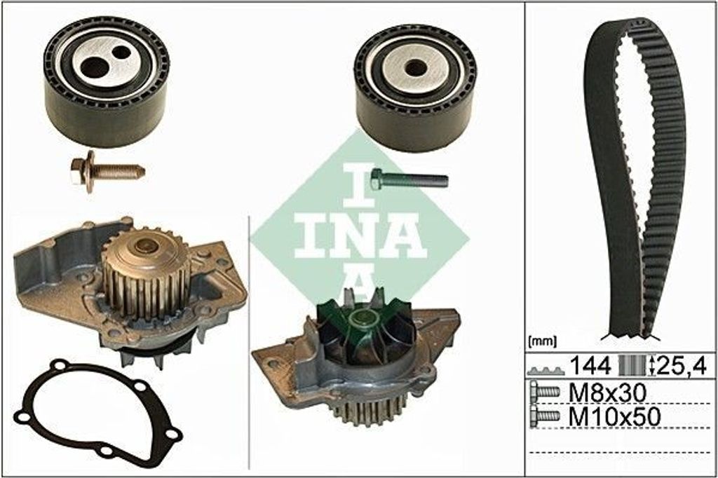 INA 530 0474 30 Zahnriemensatz + Wasserpumpe für FIAT Scudo Produktbild 