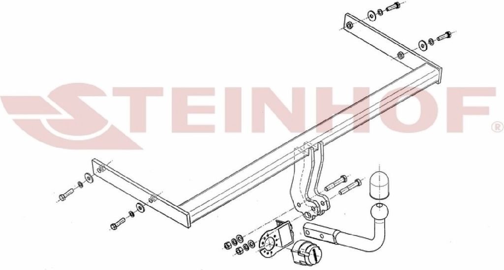 Z545865 Anhängerkupplung passend für AUDI A3 Sportback 11/2004-06/2008 starr