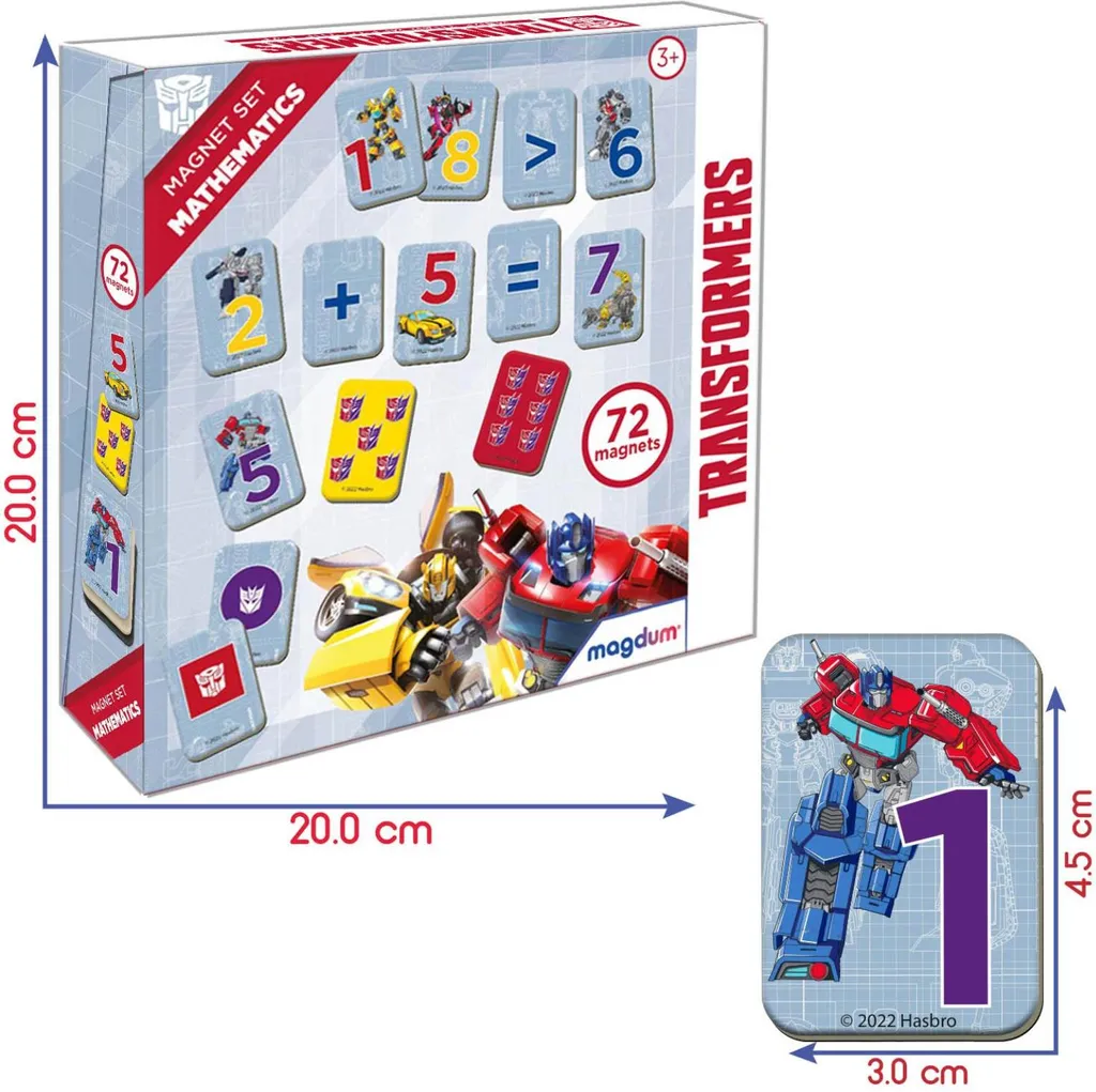 Finies les difficultés en maths grâce aux aimants Transformers 42 - 6