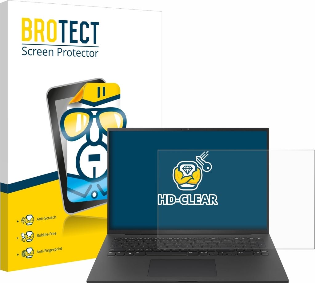 Für LG gram Pro 17 2024 Schutzfolie BROTECT Displayschutz Display Schutz Folie Klar Transparent