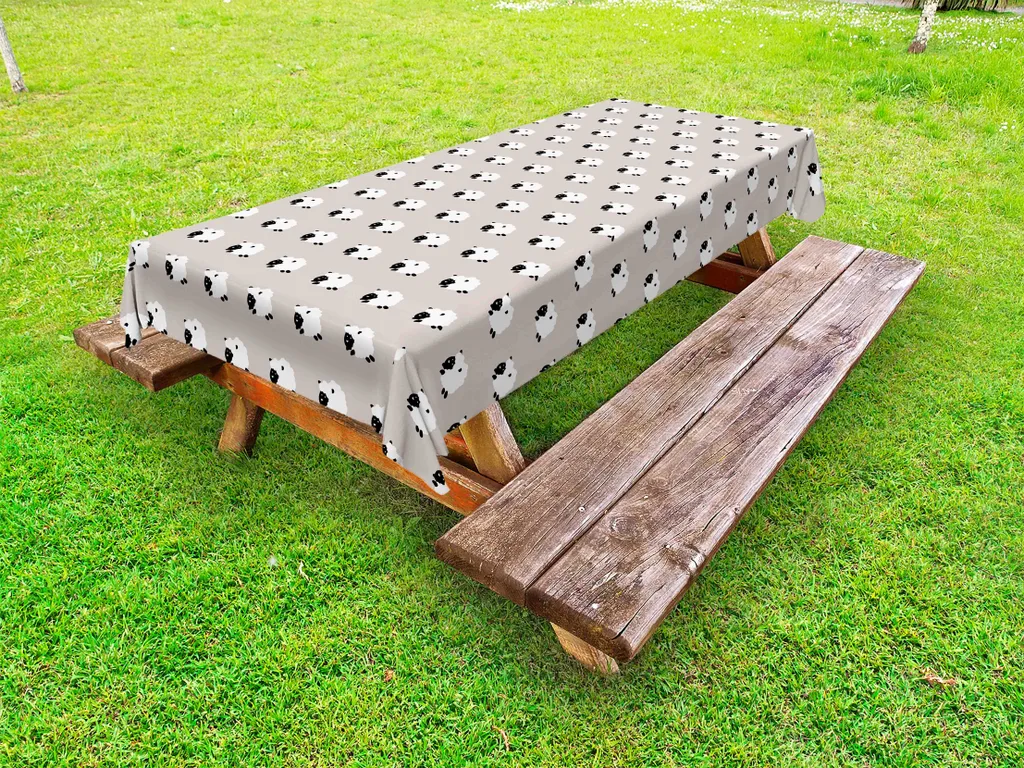 Tovaglia per Bambini e Giardino ABAKUHAUS 145x210 - Pecorelle Soft