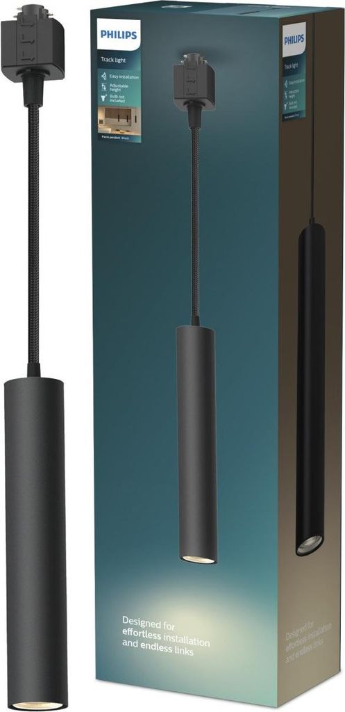 Philips Pendelleuchte 1er Pendel Paxie Easy Link schwarz