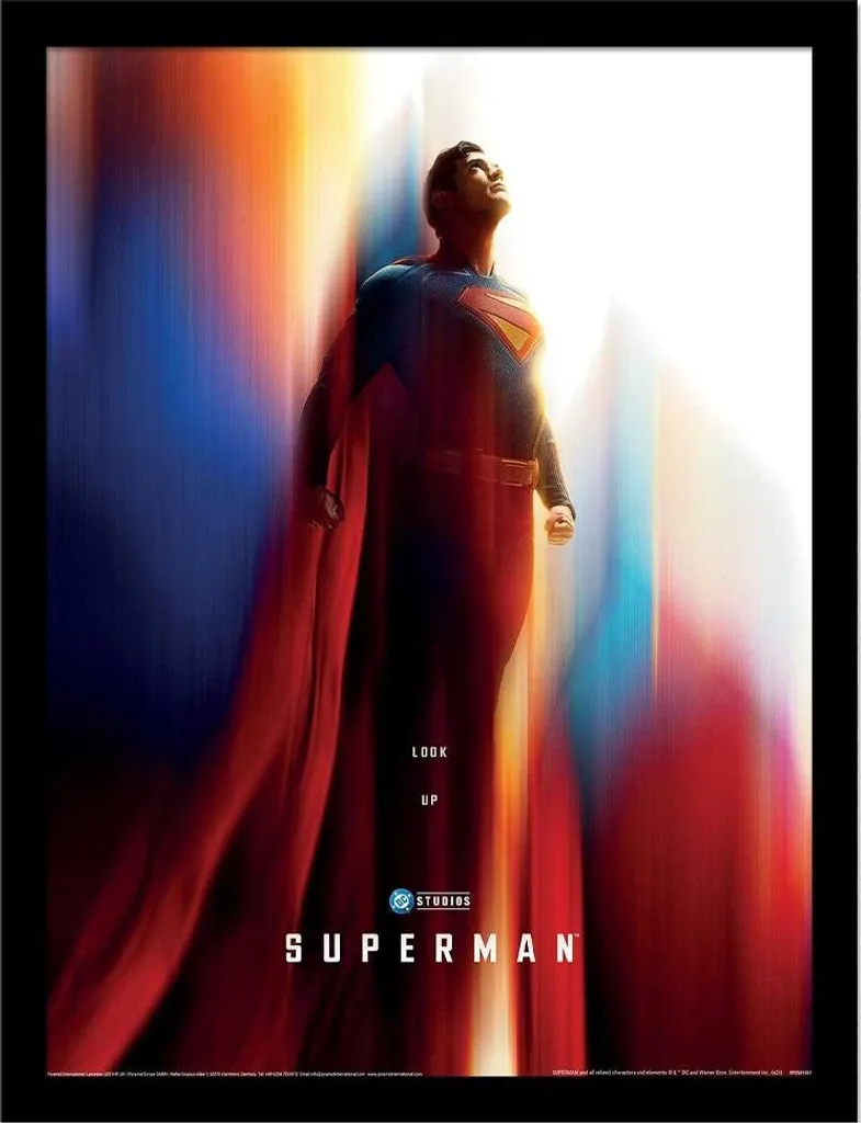 Poster Superman Teaser PM12246 con Cornice 45x35 cm - Edizione da Collezione