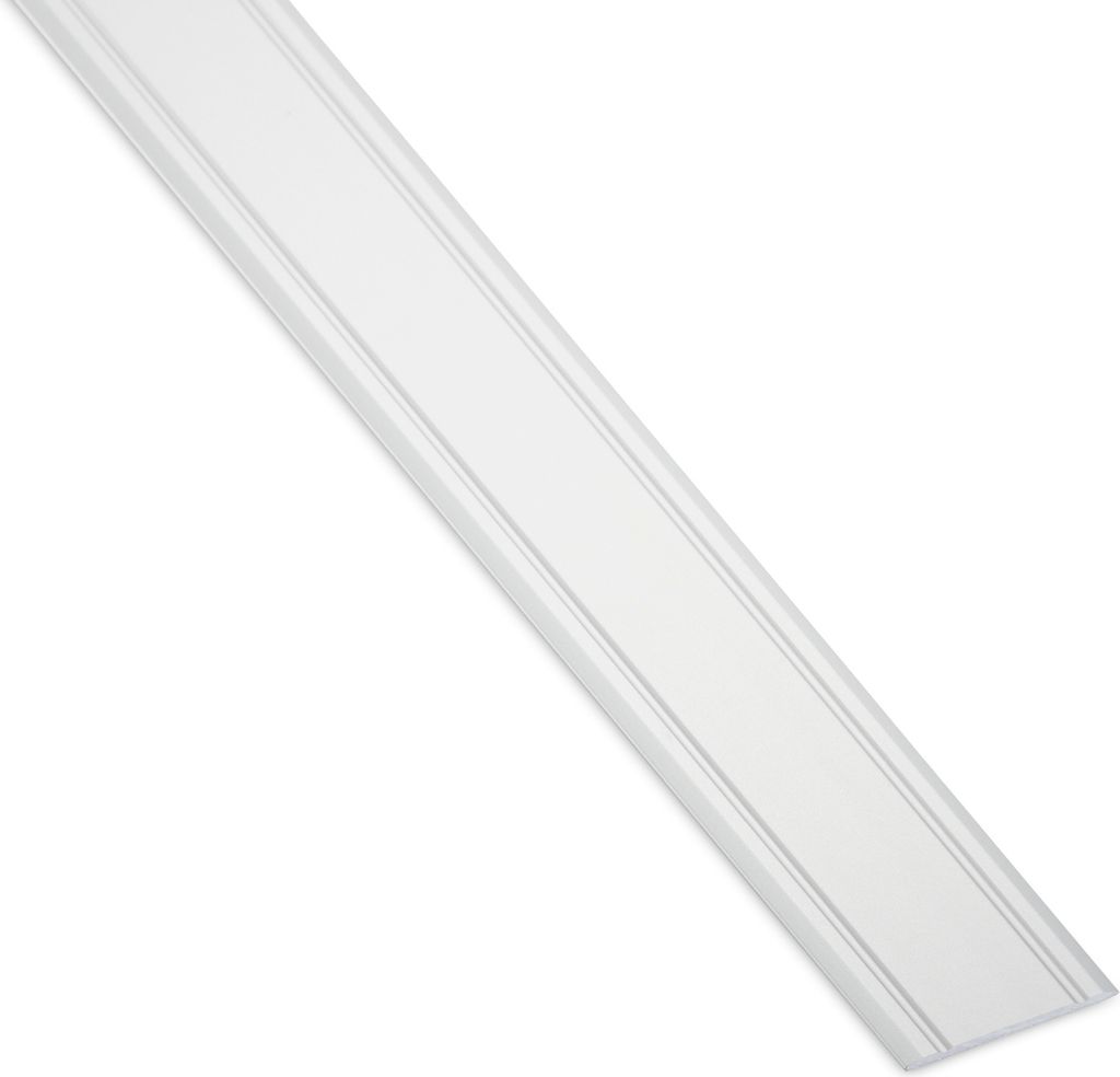 1 Stück Übergangsprofil Cross selbstklebend superflach Silber eloxiert Übergangsschiene Breite 30 mm Länge 100 cm Boden-Profil Ausgleichsprofil...