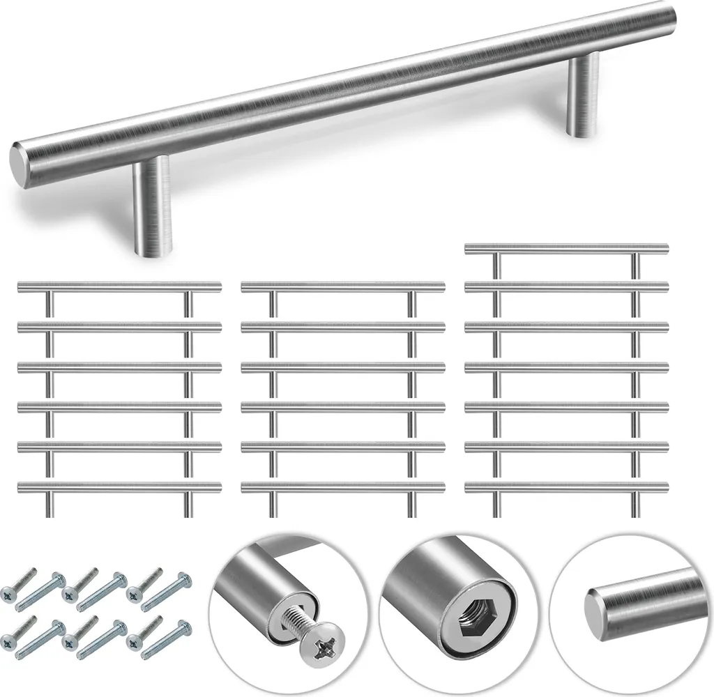 50x Maniglie VINGO Acciaio Inox 156mm - Rinnova Mobili Cucina e Bagno
