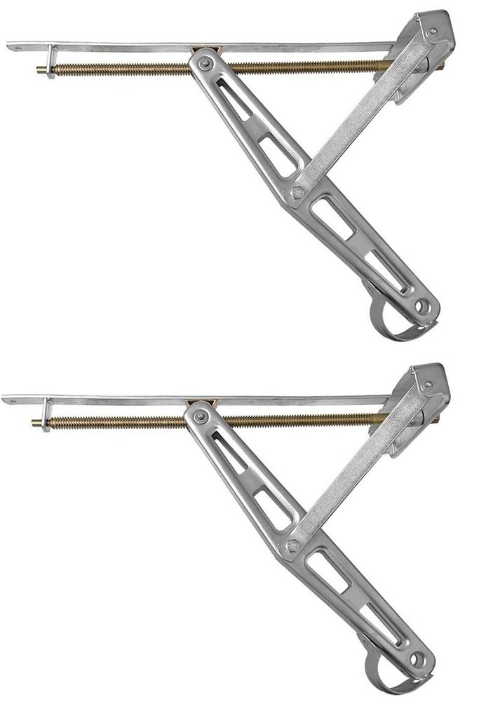 Stützfuß Wohnwagen bis 47 cm / 600 kg Belastung – robuste Ausdrehstütze und Steckstütze zur Stabilisierung von Caravan & Anhänger – 2er-Set