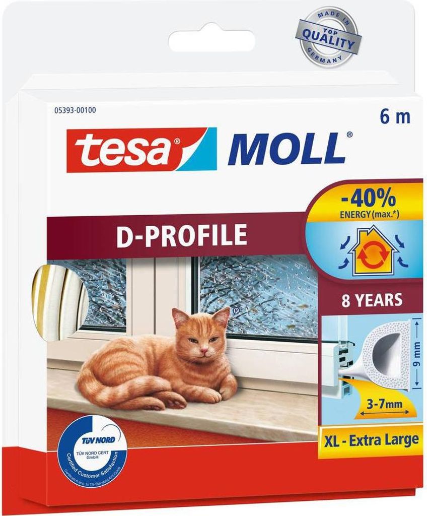 tesa 05393-00100-03 tesa tesamoll® INSULATION Dichtungsband Productafbeelding 