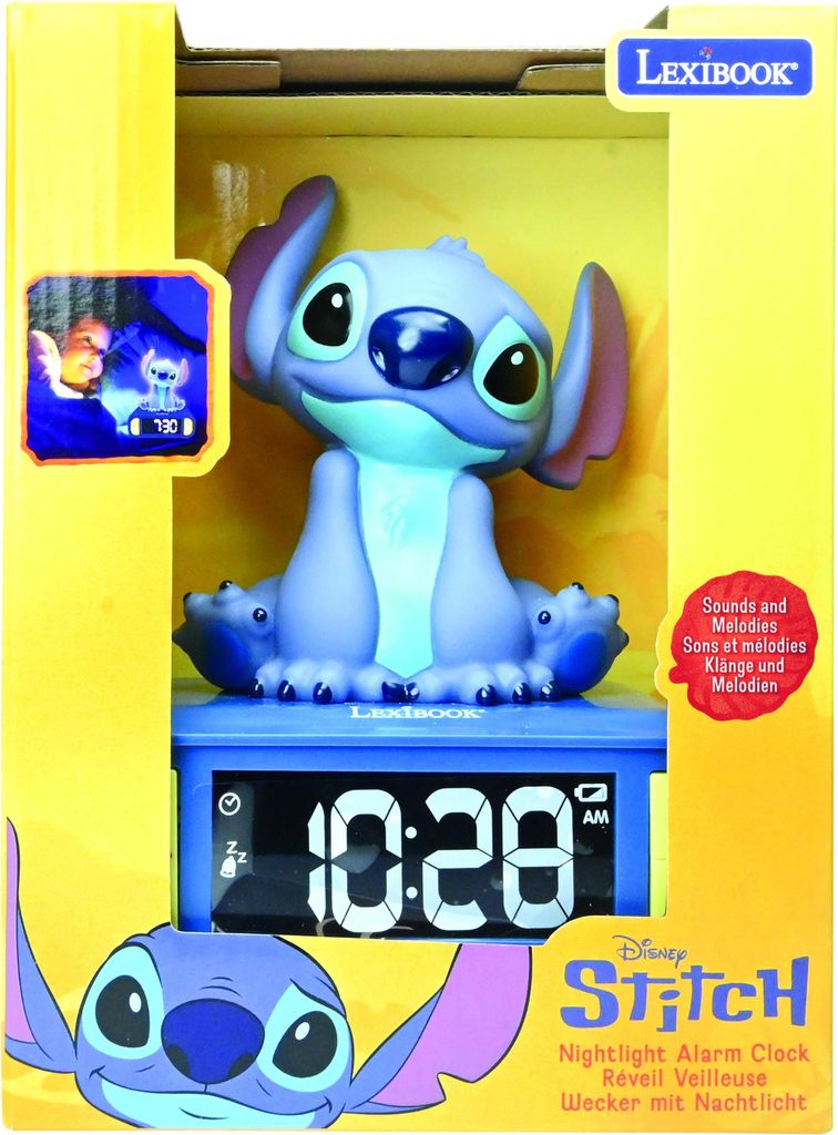 LCD Wecker Mit Silikon-Schutz - Quadratischer Kinderwecker Mit Schlummerfunktion | Batteriebetrieben In Blau