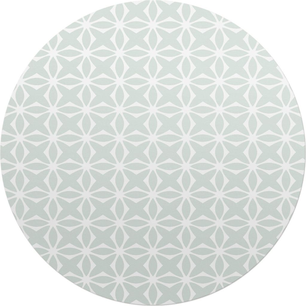 Geometrisches Blumenmuster – Bodenschutzmatte – Stuhlunterlage – Bürostuhlmatte – Rutschfeste Bodenmatte – Schutzmatte für Hartboden ...