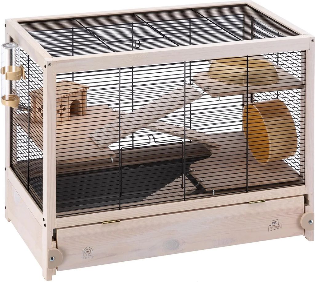 Ferplast Schwarzer Hamsterville-Käfig