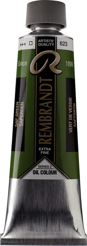 Peinture Rembrandt Vert Jus 623 Tube 150ml Pour Paysages et Sous-bois