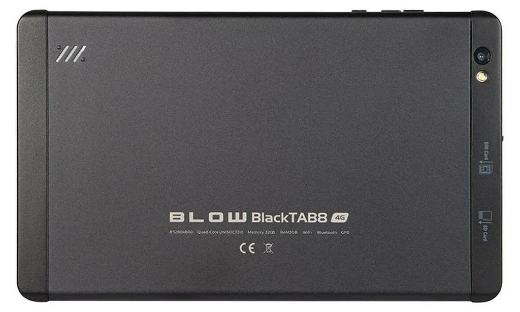 Tablette Portable 4G pour Télétravail BLOW BlackTAB8 3/32Go Écran Noir