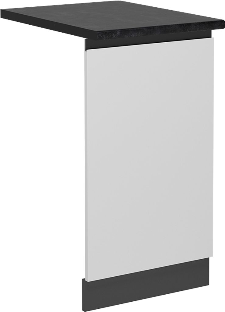 Vicco Geschirrspülblende R-Line, 45 cm , AP Anthrazit, Weiß/Anthrazit