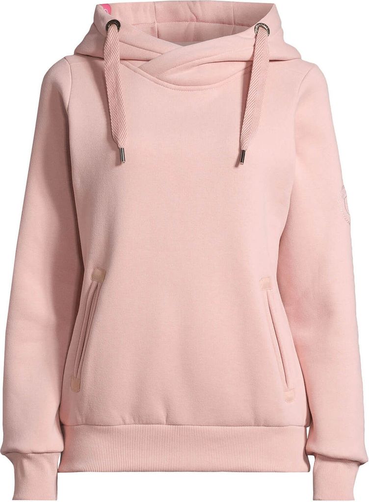 Salzhaut Damen Hoodie Pullover Sünn unifarben - Kapuzenpullover Pulli Sweater mit Kapuze in Pearl Größe XXL