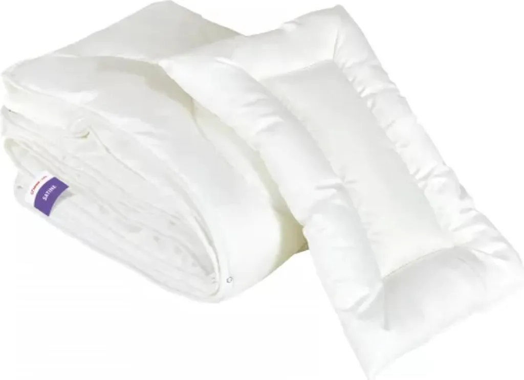 Ensemble literie enfant 100x135 SATINE Senna Baby 4 saisons blanc