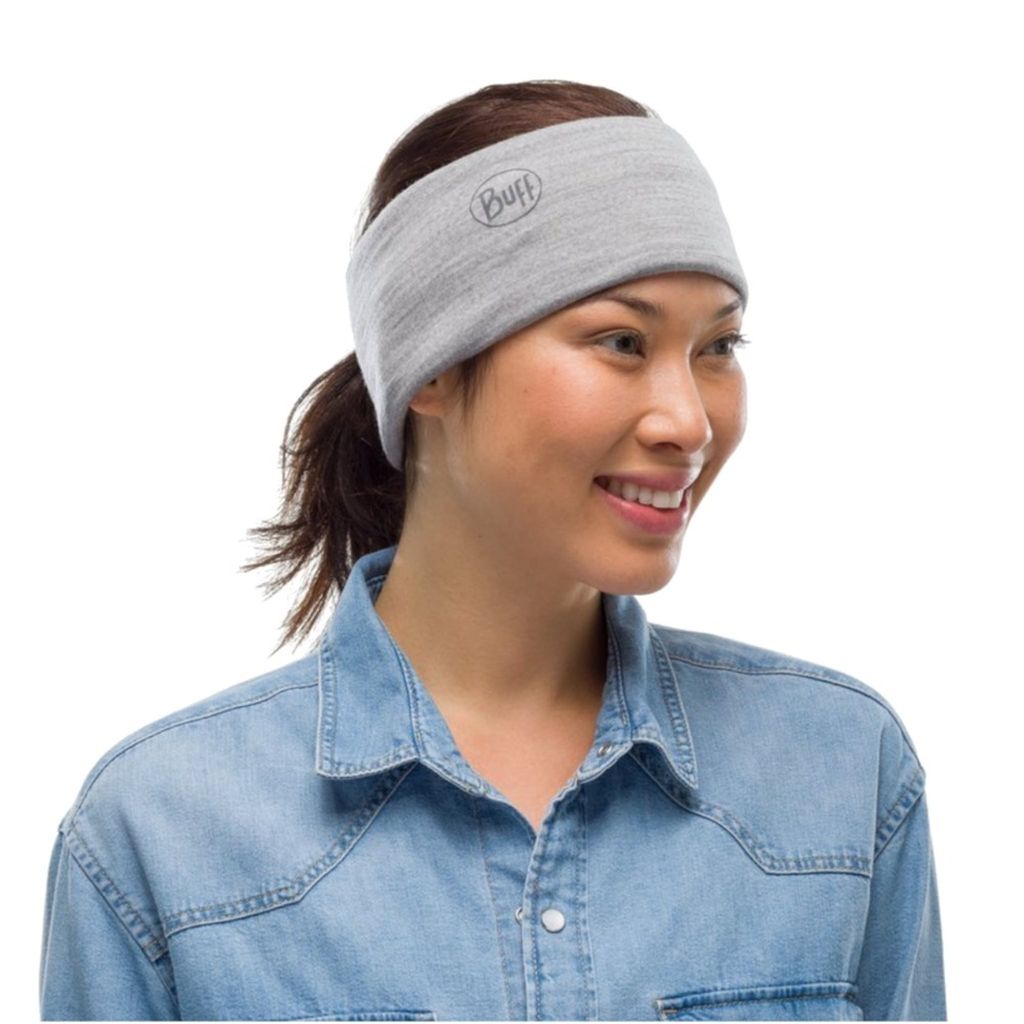 Buff Merino Lightweight Solid Multifunktionstuch, grau, Produktbild 7