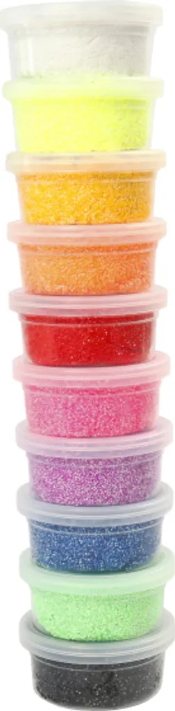 Pâte à Modeler Propre sans Cuisson Foam Clay 10 Couleurs Assorties