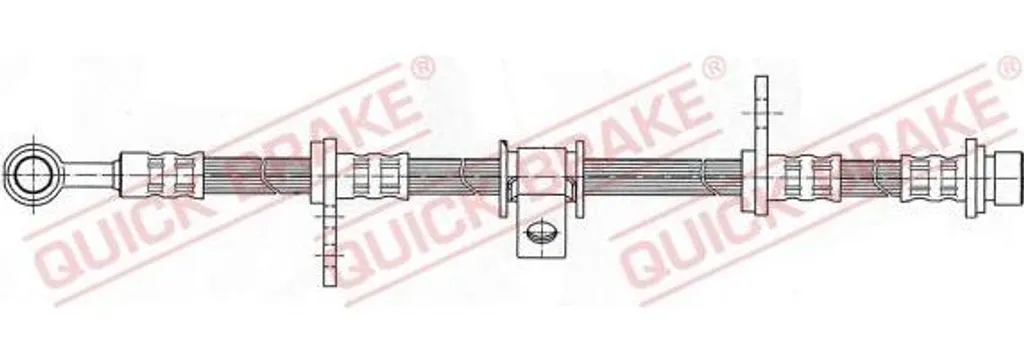 Flexible de frein QUICK BRAKE haute pression 58.920 pour Honda 01465SV4000