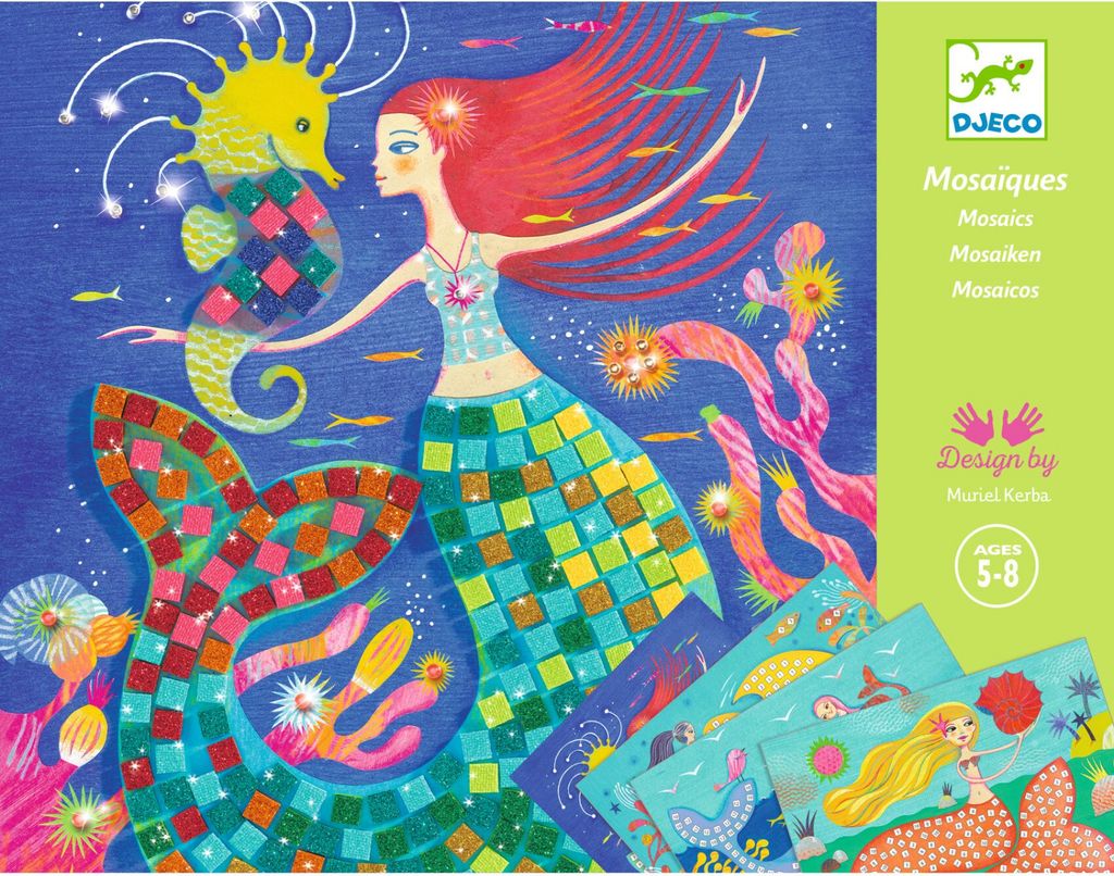 Djeco Mosaic Djeco, Syrenki - Idealna zabawka do rozwoju Zdjęcie produktu 