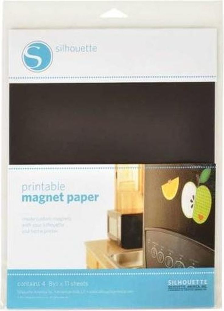 Silhouette Magnetpapier bedruckbar für eigene Magnete