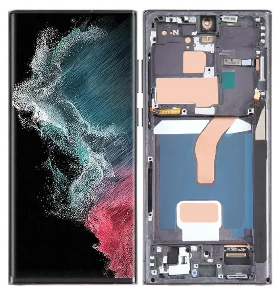 Remplacer Écran Samsung Galaxy S22 Ultra S908B Vitre Cassée avec Cadre