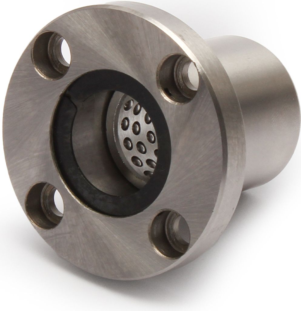 Schwerlast Hublager / Wellenlager 20mm STF20B mit rundem Flansch für Linearbewegung und Drehbewegung