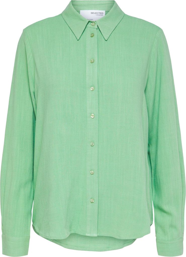 SELECTED FEMME Legere Hemd Bluse Canvas Sommer Oberteil Größe: 36