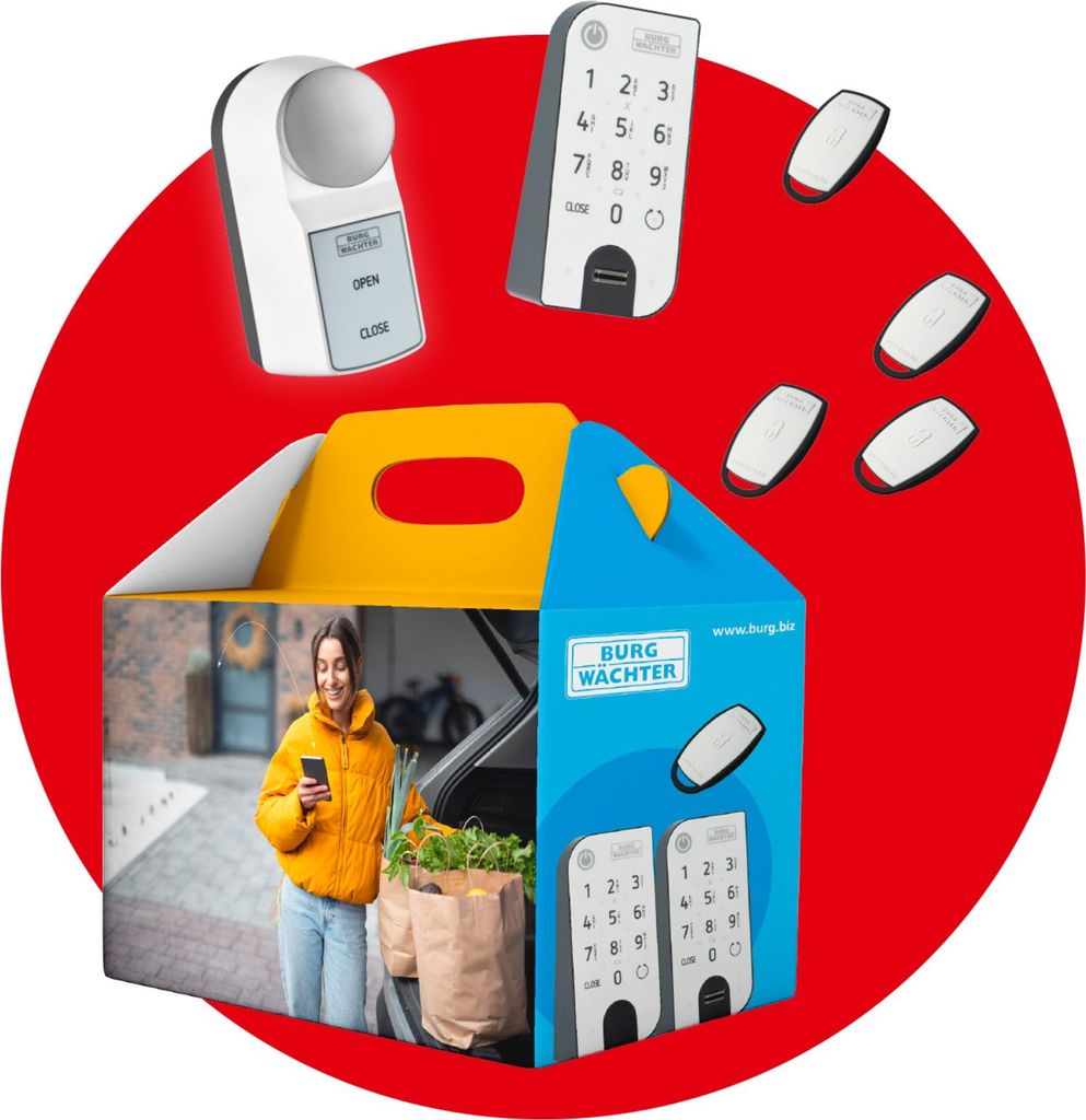Burg Wächter ENTRY ACTIVE Family Pack BIG Motorschloss Produktbild 