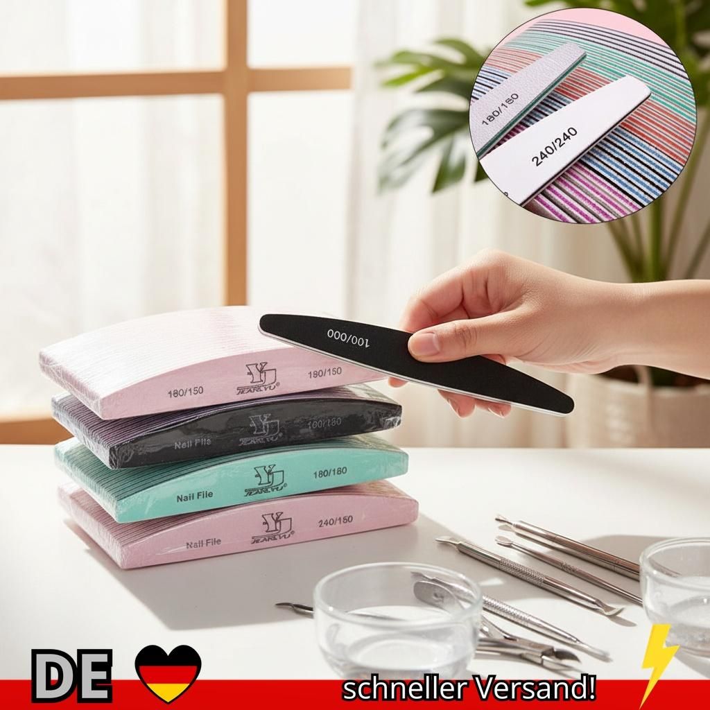 5 25 Teile Los Nagel Datei Mix Farbe 80 100 150 180 240 Grit Professionelle