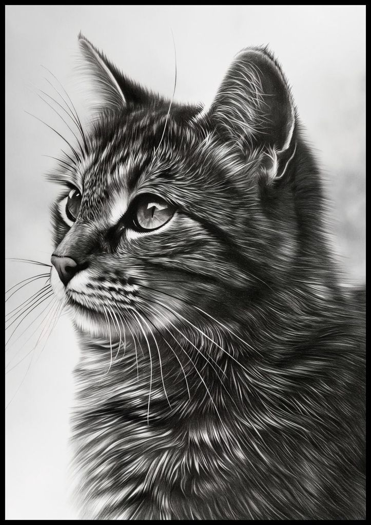 Poster 70x100cm Katzenblick