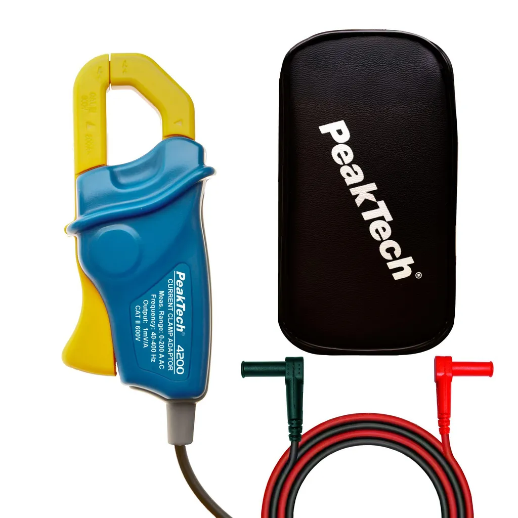 Pince ampèremétrique PeakTech 4200 adaptateur de courant AC/DC 200 Amp