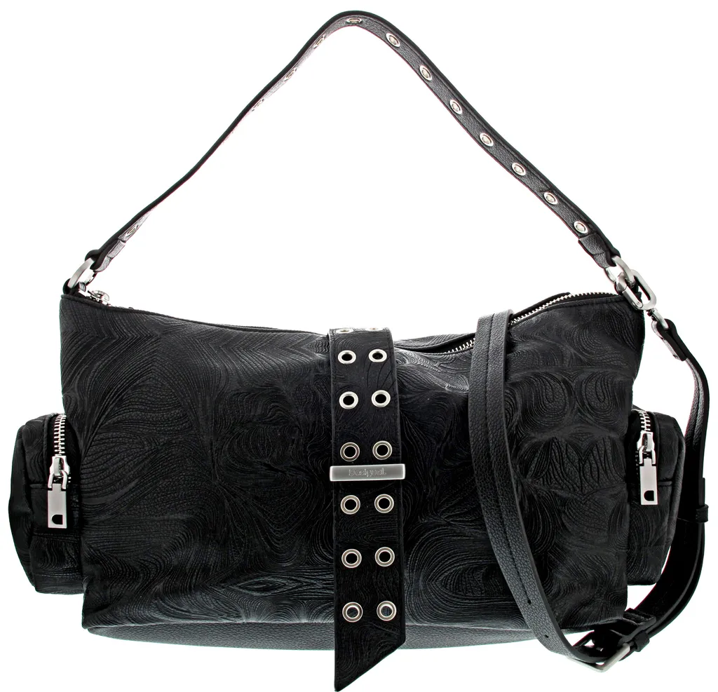 Sac à main noir multi-compartiments chic modèle Signature Noir élégant