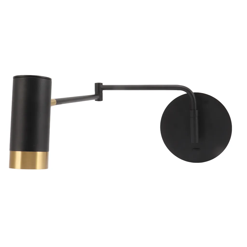 Lampe de chevet murale orientable avec bras flexible pour chambre adulte