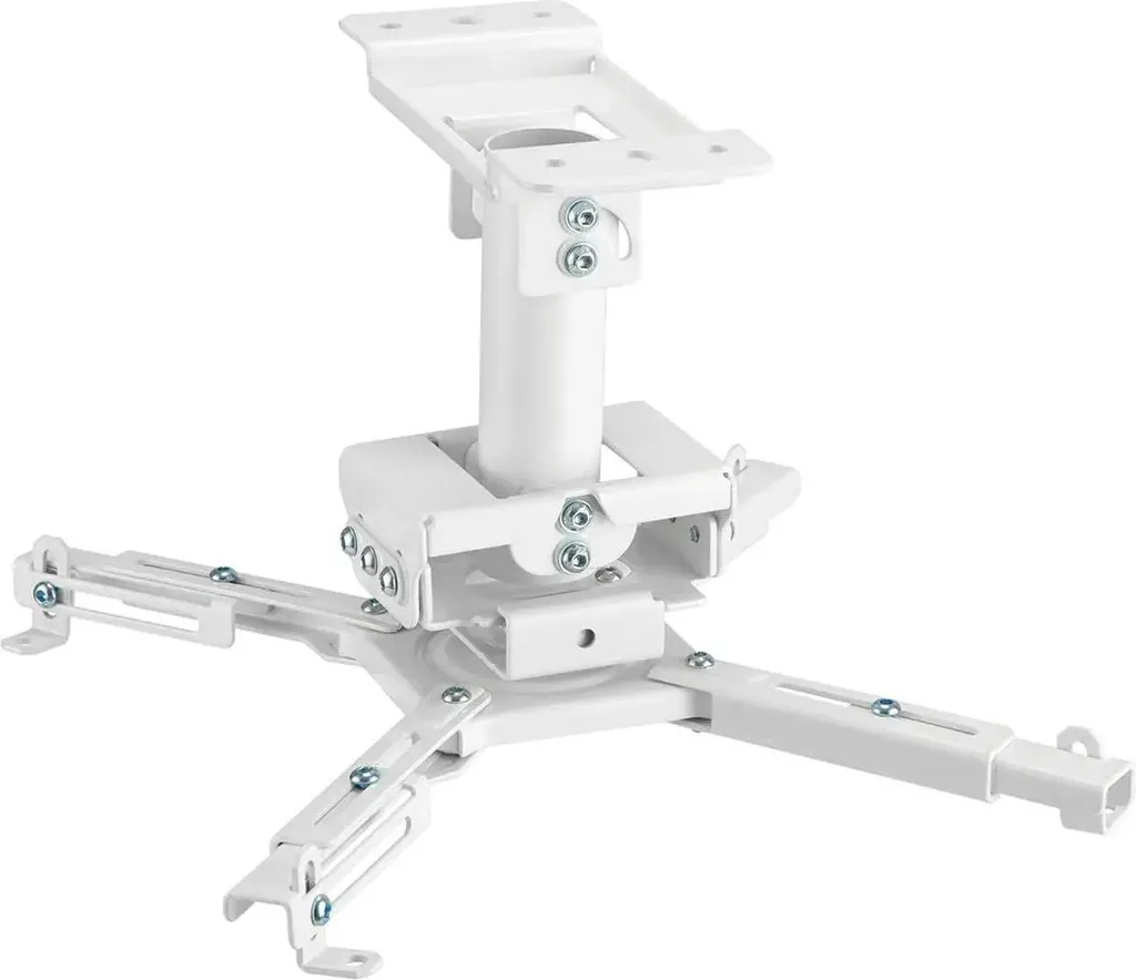 Support plafond vidéoprojecteur blanc 25cm évite vibrations image