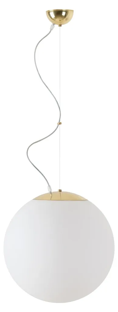 Suspension OSMONT ADR45372 ADRIA L3 en verre et laiton blanc E27 IP40